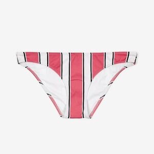 NWOT Solid & Striped Ashley Stripe Bikini Bottoms Size S Pink Swim Beach Summer